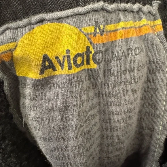 Aviator Nation 5 STRIPE SWEATPANTS - CHARCOAL - EUC Medium - Picture 4 of 7